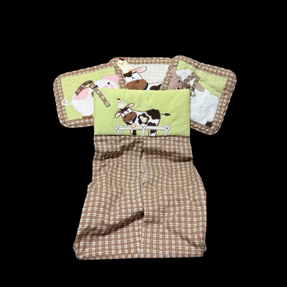 Nojo‎ Farm Animal Diaper Stacker & Wall Art Unisex Preowned